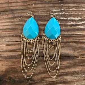 Turquoise Statement Earrings